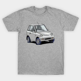 G-Wiz micro electric car in silver T-Shirt